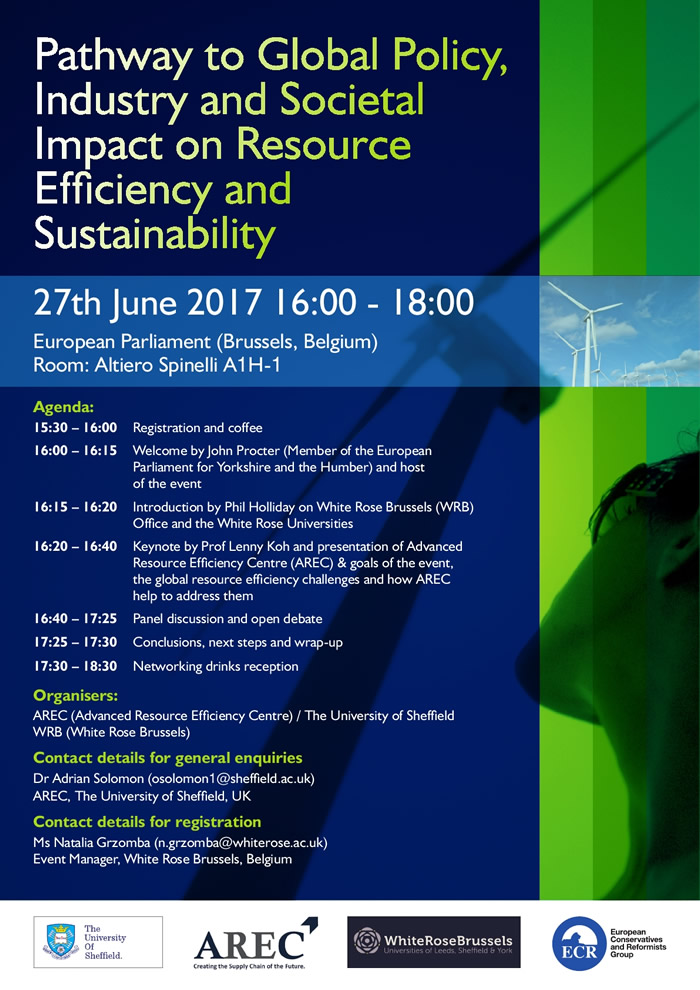 Prof. Panayiotis Ketikidis, Vice Principal of CITY College, International Faculty of the University of Sheffield, will participate as panelist in the event 'Pathway to Global Policy, Industry and Societal Impact on Resource Efficiency'
