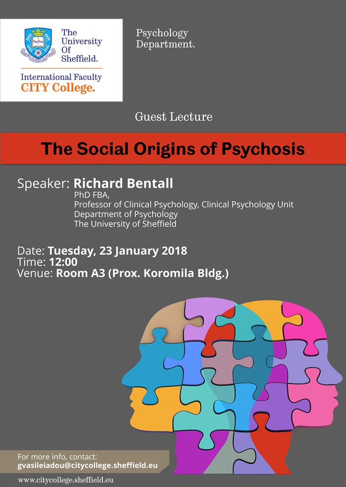Guest Lecture on the Origins of Psychosis