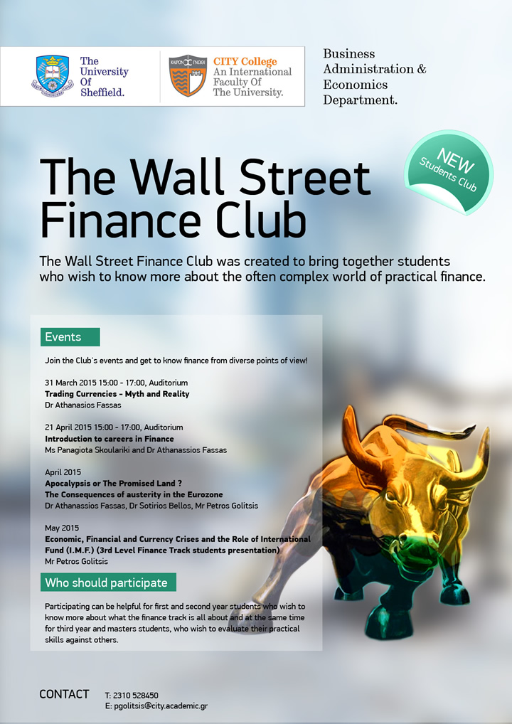 New Students Club: The Wall Street Finance Club