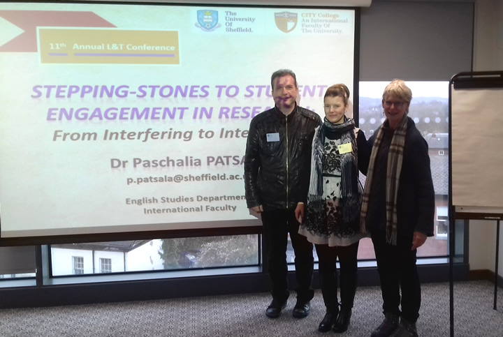11th Annual Learning and Teaching Conference of the University of Sheffield - Dr Patsala, Prof. Kefalas and Prof. Simons