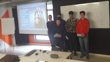 CITY College first year business students worked in teams and presented their work to their classmates following the structure of a real time debate with strict time limits