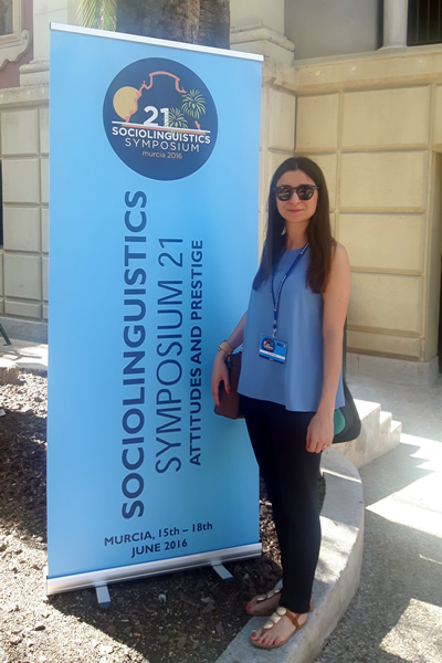 Dr Tatsioka at the 21st Sociolinguistics Symposium in Spain