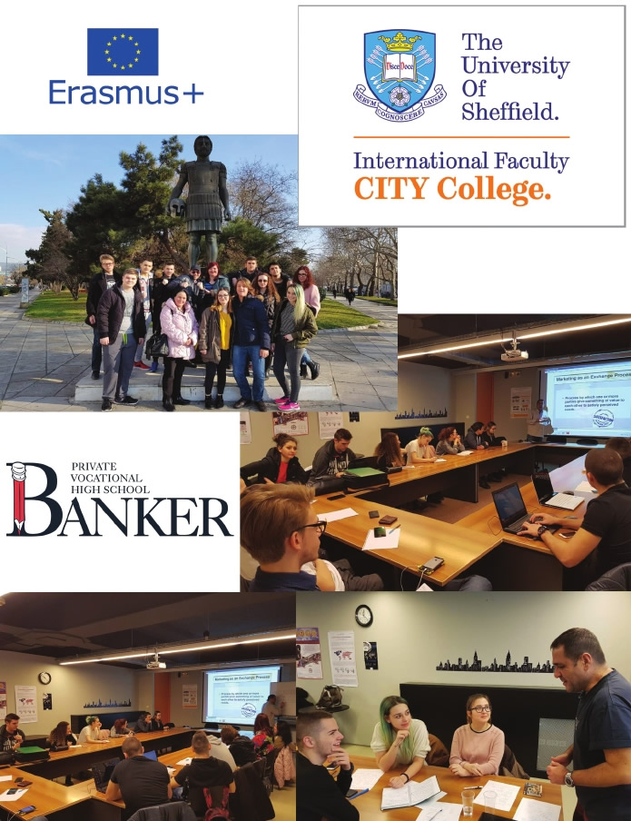 A new Erasmus + VET Mobility Project for "Banker" High School from Sofia, Bulgaria, takes place at the International Faculty in Thessaloniki