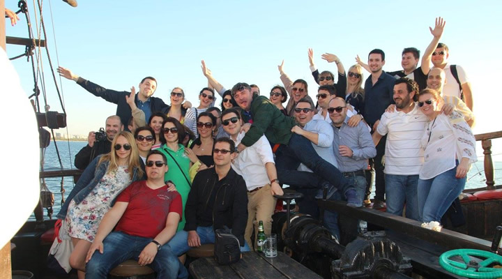 The scheduled boat trip in Thermaikos Gulf was a pleasant escape from classes for our MBA students
