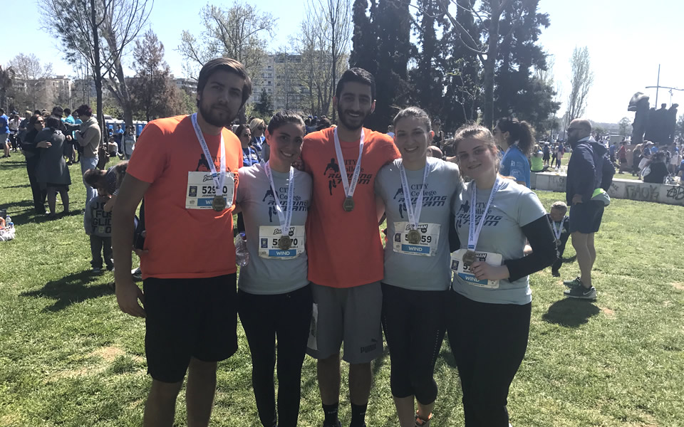 'CITY College Running Team' at the 12th ‘Alexander the Great’ International Marathon