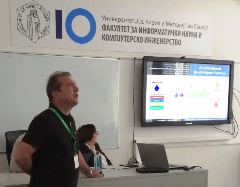 Professor Kefalas representing the International Faculty CITY College at the 8th Balkan Conference of Informatics
