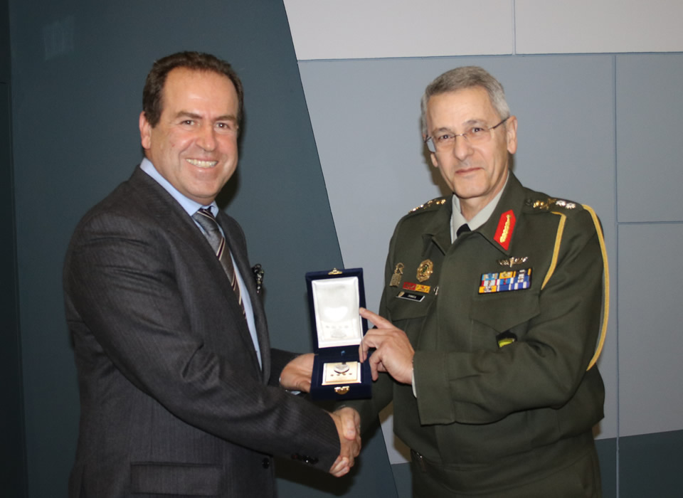 Prof. Panayiotis Ketikidis delivers speech at the Ministry of National Defense of Greece