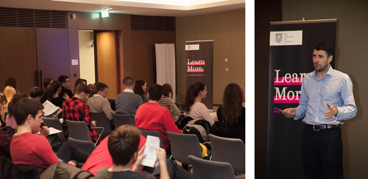 Mr Jeremy Lang, Head of UKTI at the British Embassy in Belgrade, opened the event by talking to students about always giving their best, failing smartly and succeeding in life