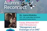 Alumni Reconnect talk by Ms Joanna Mitakidou