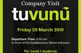 Company Visit to tuvunu by Business students