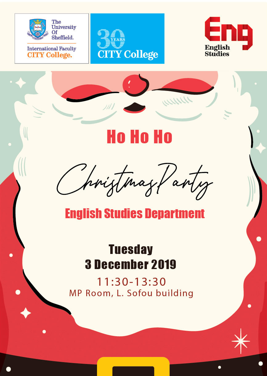 Christmas Party at CITY College English Studies Department