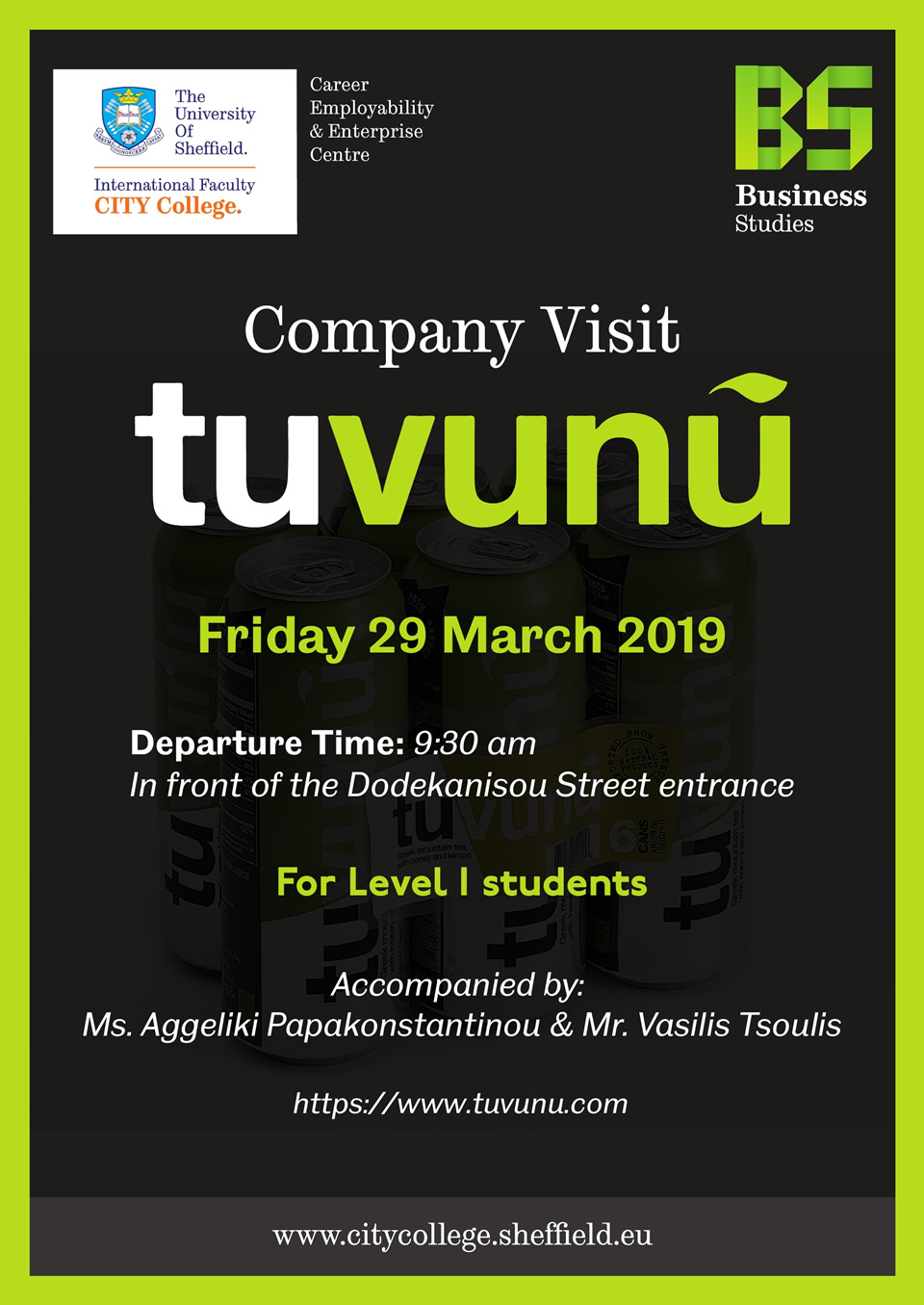 Company Visit to tuvunu by Business students