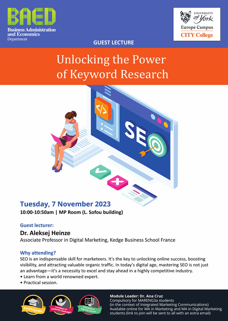 Guest Lecture - Unlocking the Power  of Keyword Research