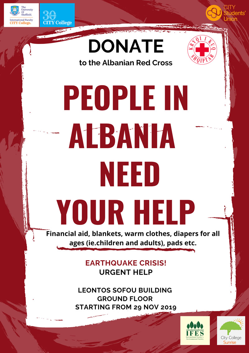 People in Albania need your help