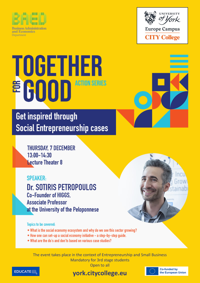 Get inspired through Social Entrepreneurship cases | Together for Good Action Series
