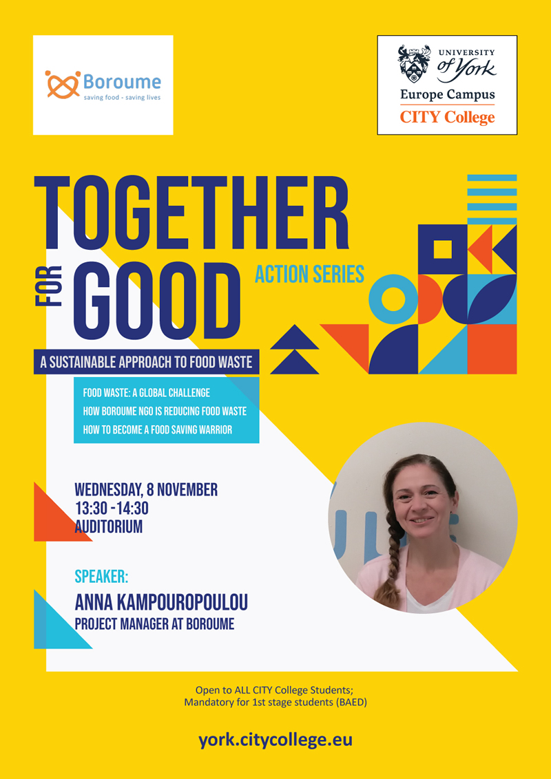 Guest Talk by Boroume Project Manager, Anna Kanpouropoulou | Together for Good Action Series