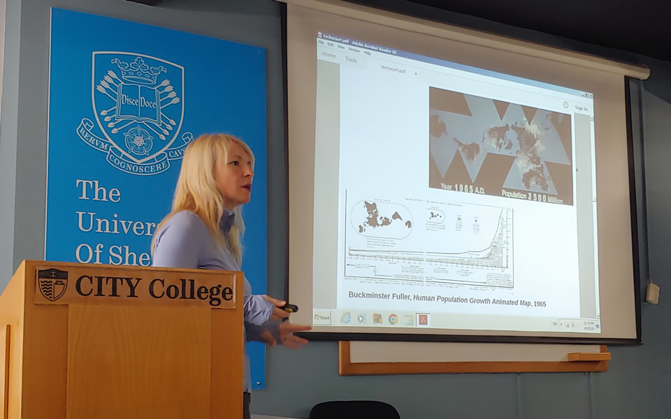 Dr. Lia Yoka’s seminar 'Technoscience, Art and Theories of Contemporary Culture', at CITY College International Faculty