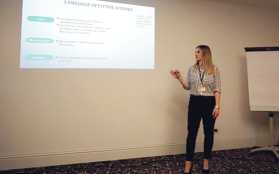 Ms Arta Musollaj, PhD Candidate, had the opportunity to present her work on ‘Attitudes towards Minority Languages in Kosovo’