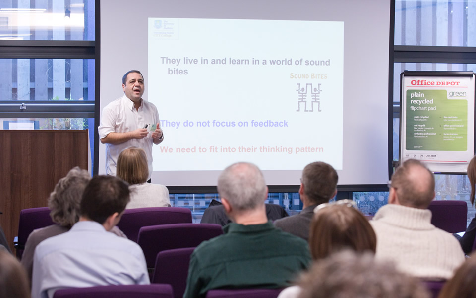 Mr Liassides at the 13th Annual Learning & Teaching Conference at the University of Sheffield