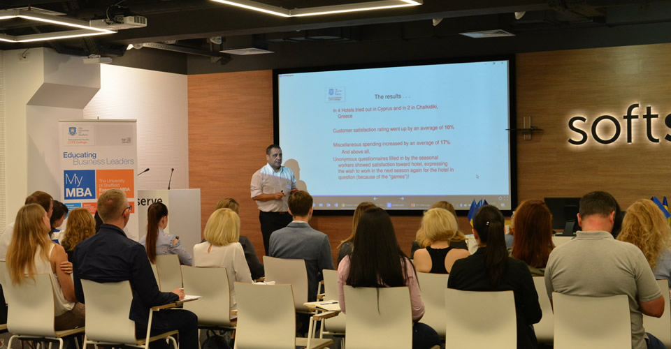 Mr Liassides, Senior Lecturer at the University of Sheffield International Faculty CITY College, delivers Business Seminars in Ukraine