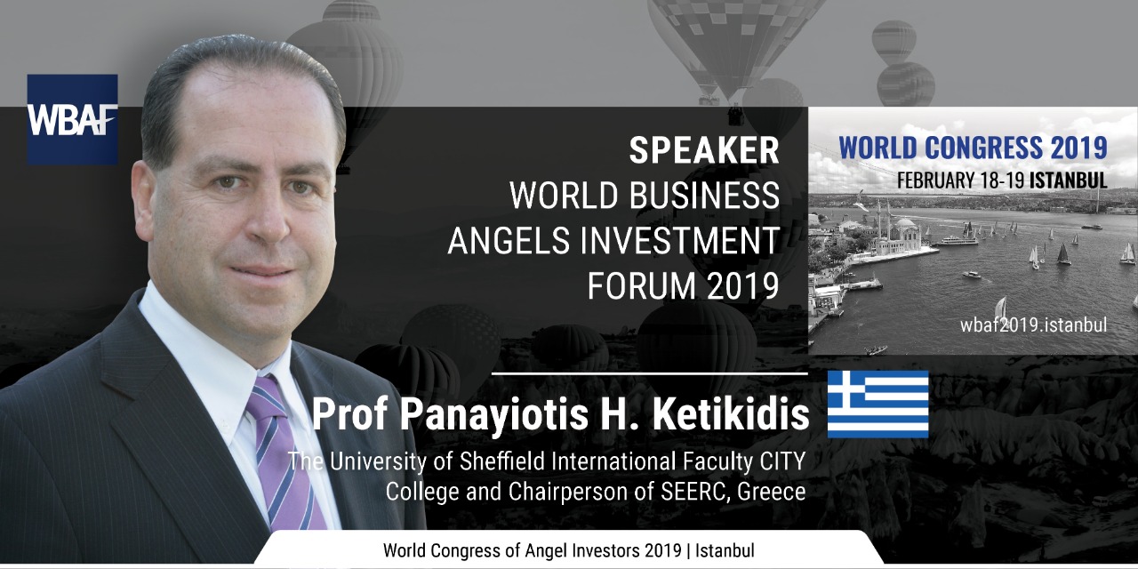 Prof. Panayiotis Ketikidis, Vice Principal for Research and Innovation at the International Faculty CITY College has been invited to participate as speaker in the World Business Angels Investment Forum 2019 in Istanbul