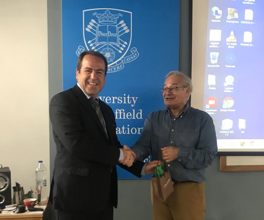 Professor Panayiotis Ketikidis, Vice Principal of CITY College and Chairman of our research centre, SEERC, warmly thanked Prof. Demetriou for his honouring the event with his participation