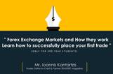 Finance Club event: "Forex Exchange Markets and How they work"